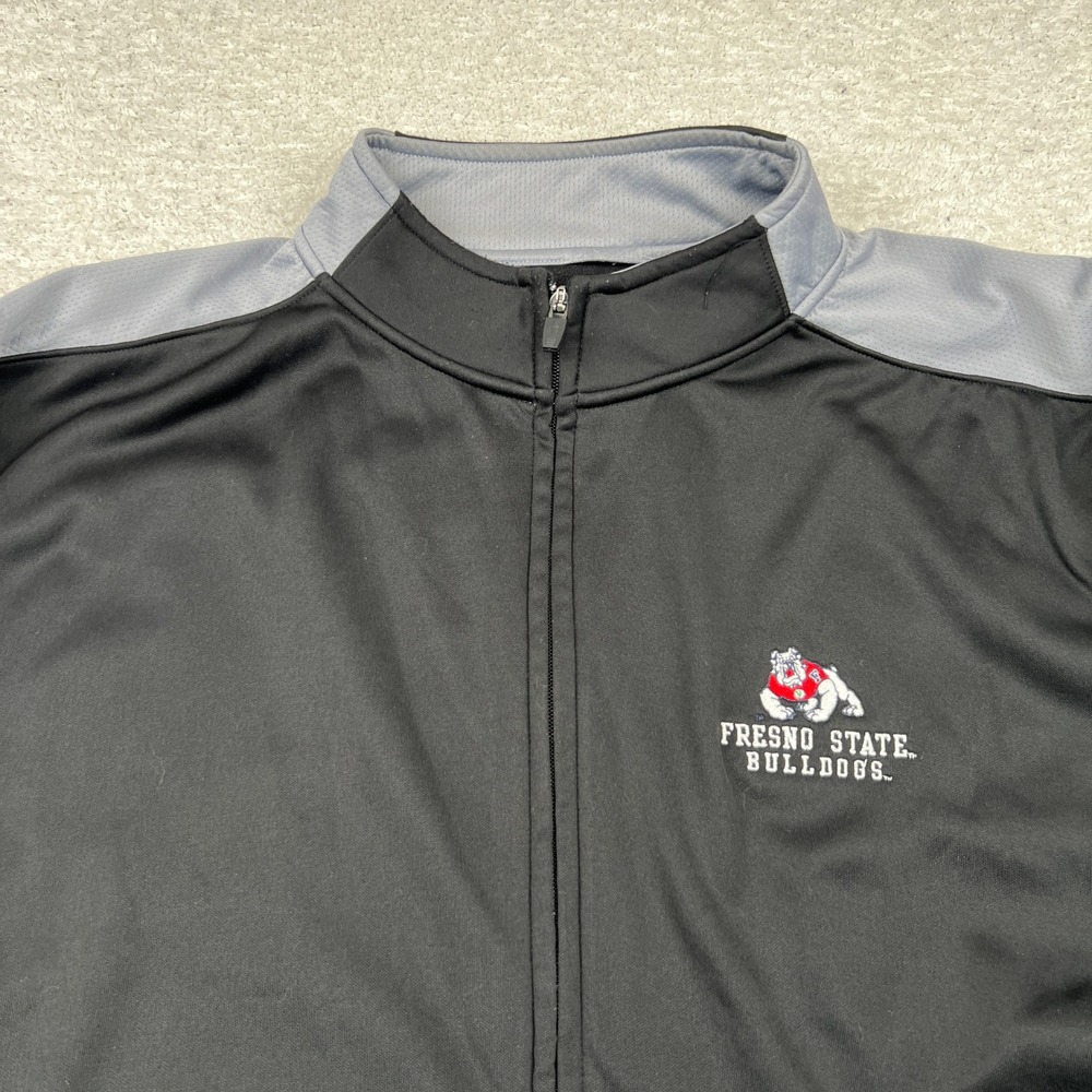 Russell Athletic Fresno State Bulldogs Mens Black Full Zip Track Jacket XL - Picture 2 of 6